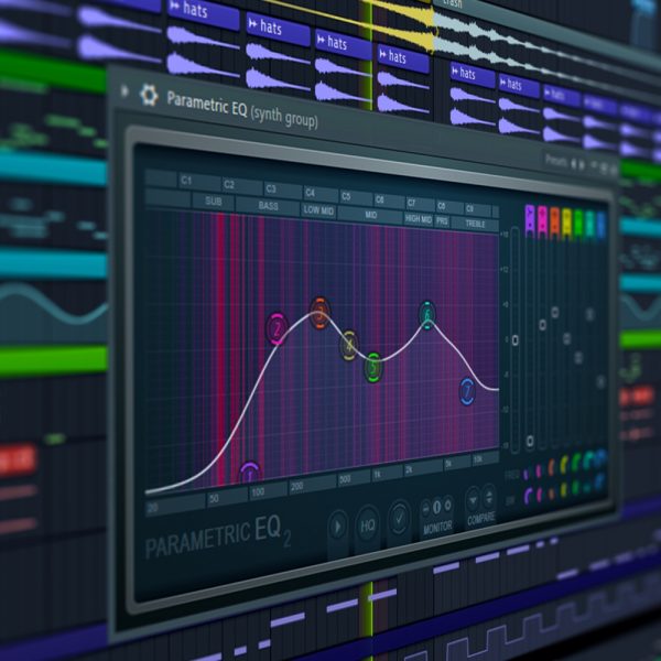 DAW Music Production Equalizer. Audio Samples & Scores. Computer Music